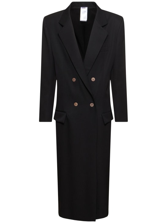 Magliano: Dottore wool long coat - Black - men_0 | Luisa Via Roma