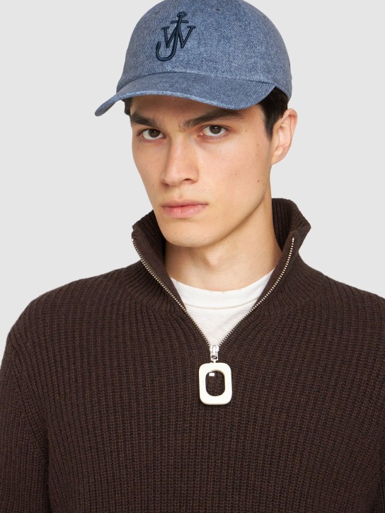 JW Anderson: Gorra de baseball - Azul - men_1 | Luisa Via Roma