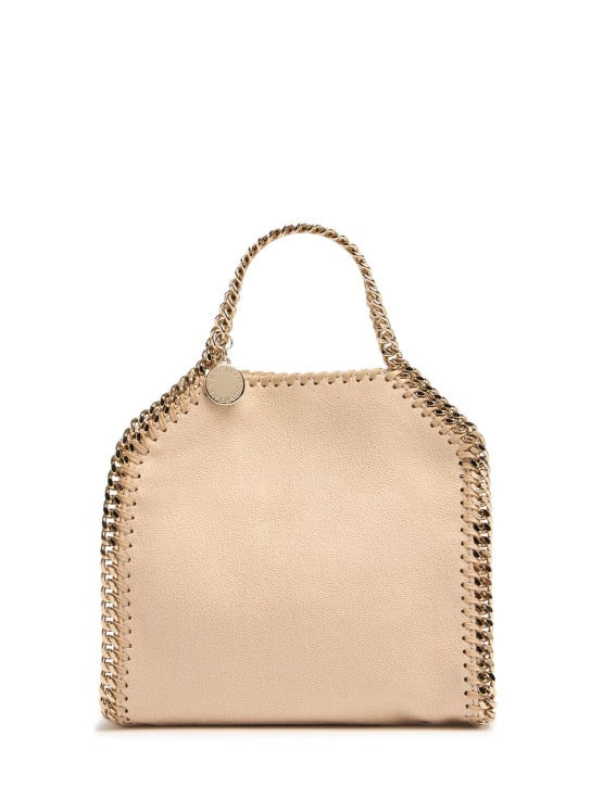 Stella McCartney: Kleine Tasche aus Eco-Shaggy „ Muster Falabella“ - Beige - women_0 | Luisa Via Roma