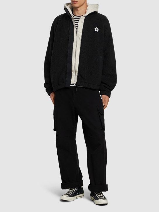 Kenzo Paris: Boke 2.0 polar fleece jacket - Black - men_1 | Luisa Via Roma