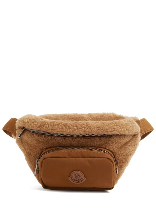 Moncler: Durance monogram synthetic belt bag - men_0 | Luisa Via Roma