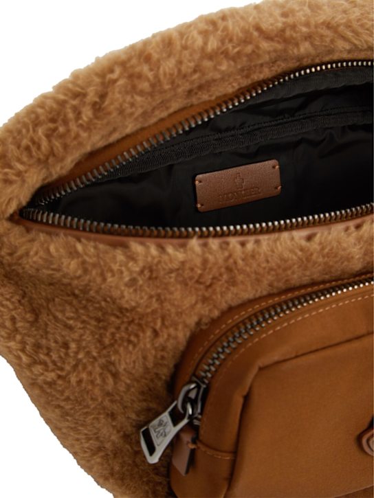 Moncler: Durance monogram synthetic belt bag - men_5 | Luisa Via Roma