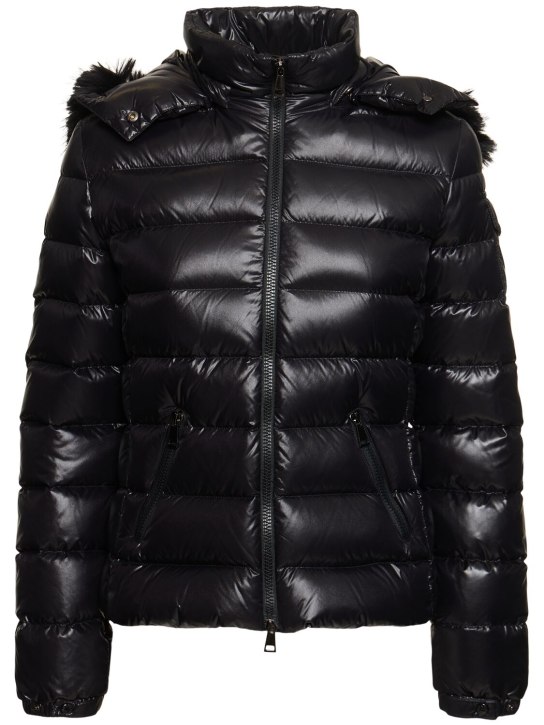 Moncler: Badyf nylon down jacket - Black - women_0 | Luisa Via Roma