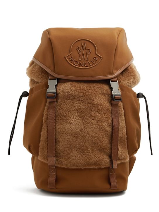 Soft virgin wool backpack - Moncler - Men  | Luisaviaroma