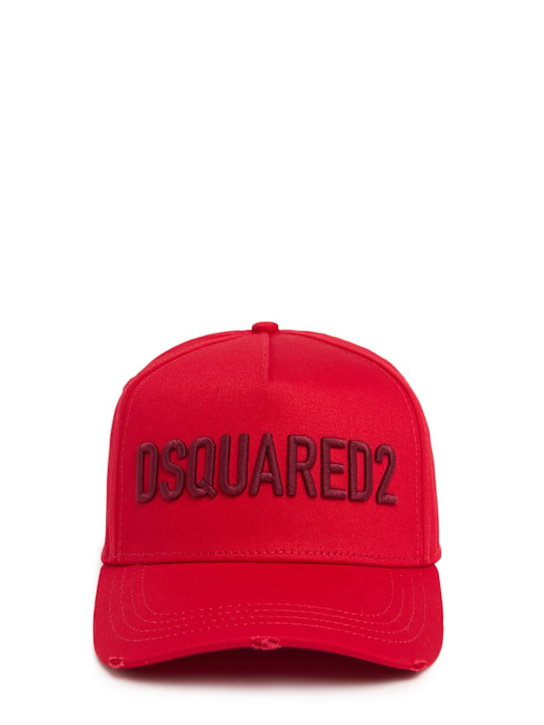 Dsquared2: Technicolor cotton baseball cap - men_0 | Luisa Via Roma