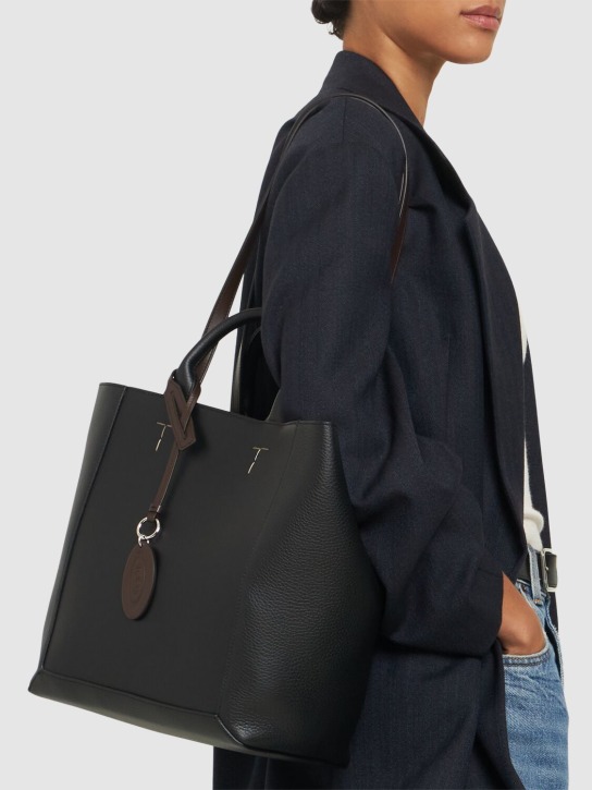 Tod's: Medium Cln leather tote - women_1 | Luisa Via Roma