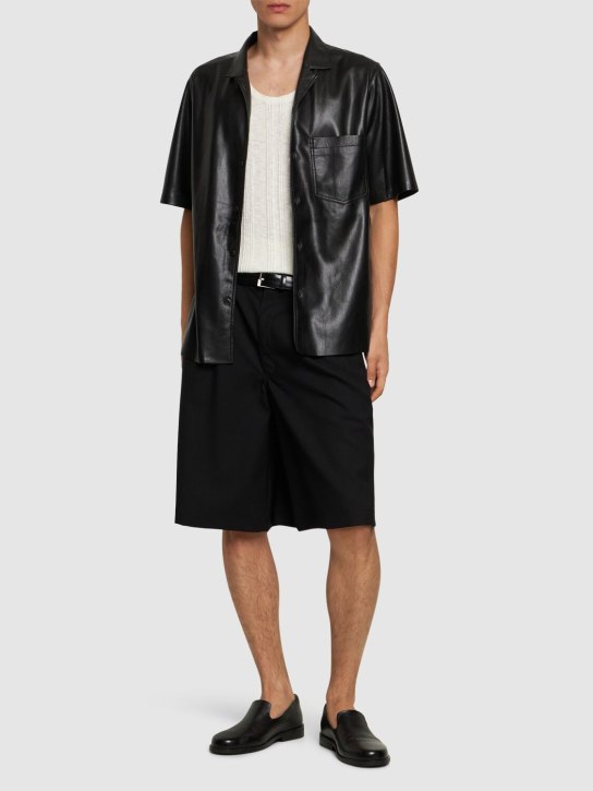 Nanushka: Hemd aus Kunstleder - men_1 | Luisa Via Roma