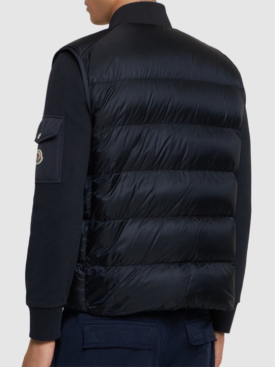 Moncler: Piumino smanicato Serot in nylon - men_2 | Luisa Via Roma