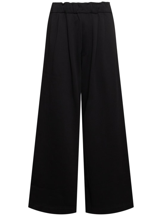 Dries Van Noten: Hama double pleat wide leg sweatpants - men_0 | Luisa Via Roma
