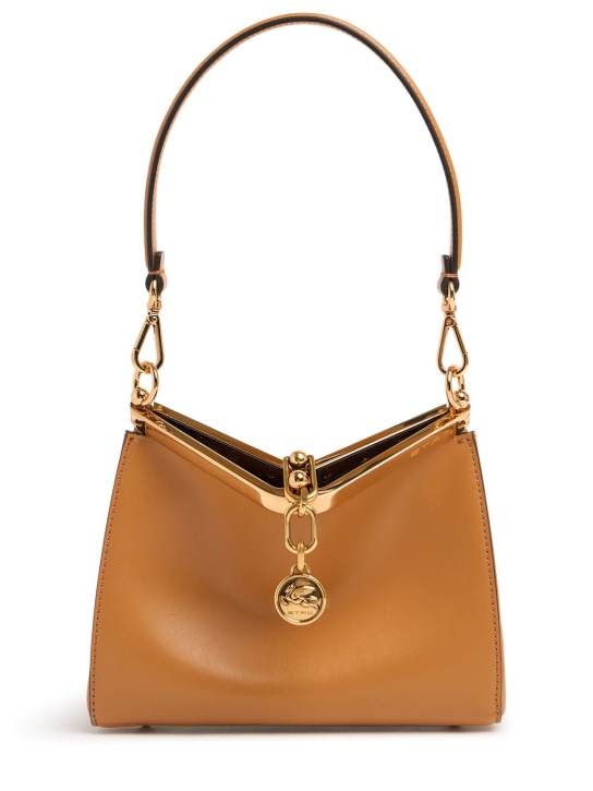 Etro: Small Vela leather shoulder bag - women_0 | Luisa Via Roma