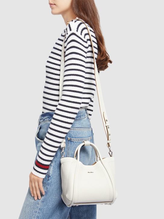 Max Mara: Mini Marin drummed leather bag - women_1 | Luisa Via Roma