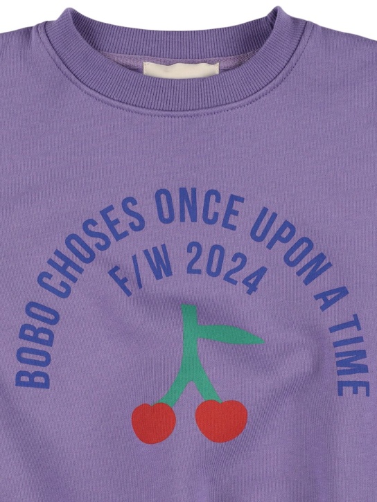 Bobo Choses: コットンスウェットシャツ - kids-girls_1 | Luisa Via Roma