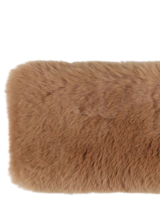 Yves Salomon Enfant: Fur scarf - Beige - kids-girls_1 | Luisa Via Roma