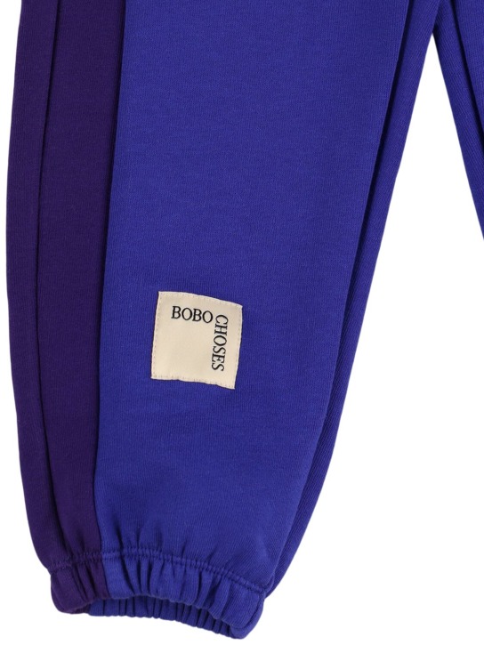 Bobo Choses: Printed cotton blend sweatpants - Blue - kids-boys_1 | Luisa Via Roma