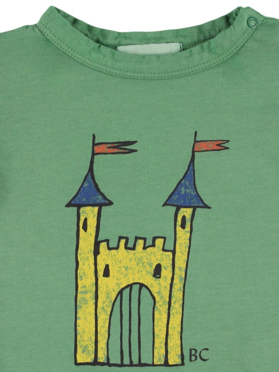 Bobo Choses: Camiseta de algodón orgánico - Verde - kids-boys_1 | Luisa Via Roma