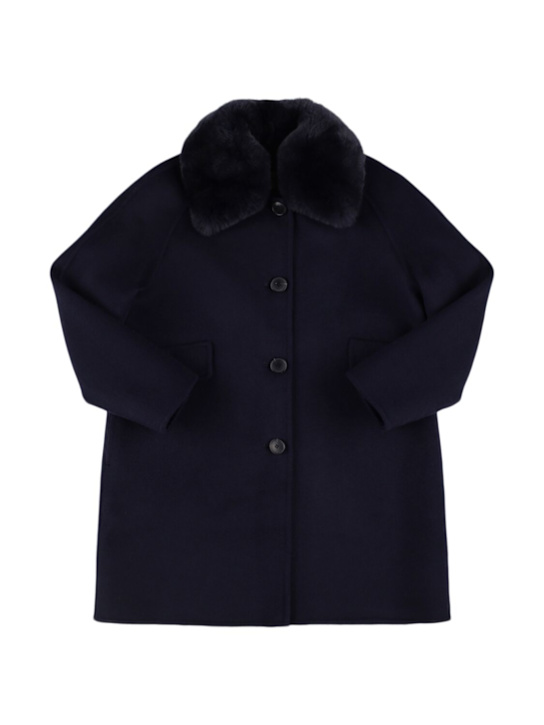 Yves Salomon Enfant: ウールブレンドコート - kids-girls_0 | Luisa Via Roma