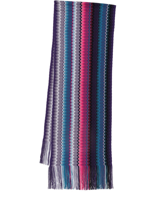 Missoni: Fringed wool scarf - women_0 | Luisa Via Roma