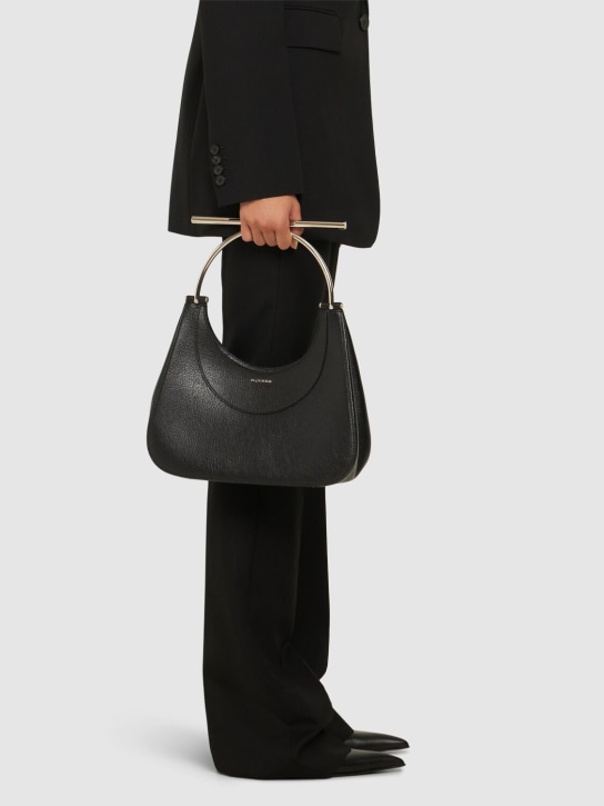 Alexander McQueen: Cross Bar leather hobo bag - women_1 | Luisa Via Roma