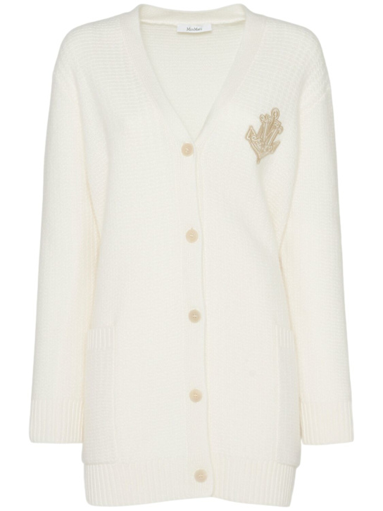 Max Mara: Ravello knit long cardigan - women_0 | Luisa Via Roma