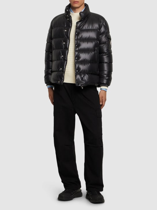 Moncler: Lule short tech down jacket - men_1 | Luisa Via Roma