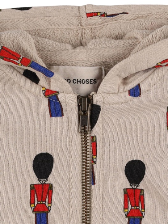 Bobo Choses: Sweat-shirt en coton biologique imprimé soldats - Blanc - kids-boys_1 | Luisa Via Roma