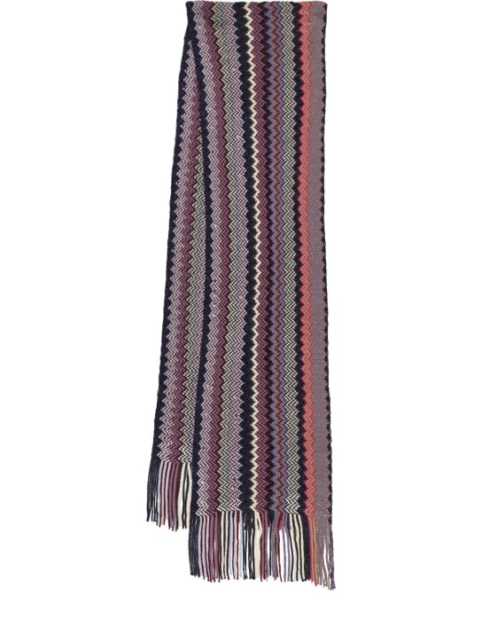 Missoni: Wool blend jacquard scarf - women_0 | Luisa Via Roma
