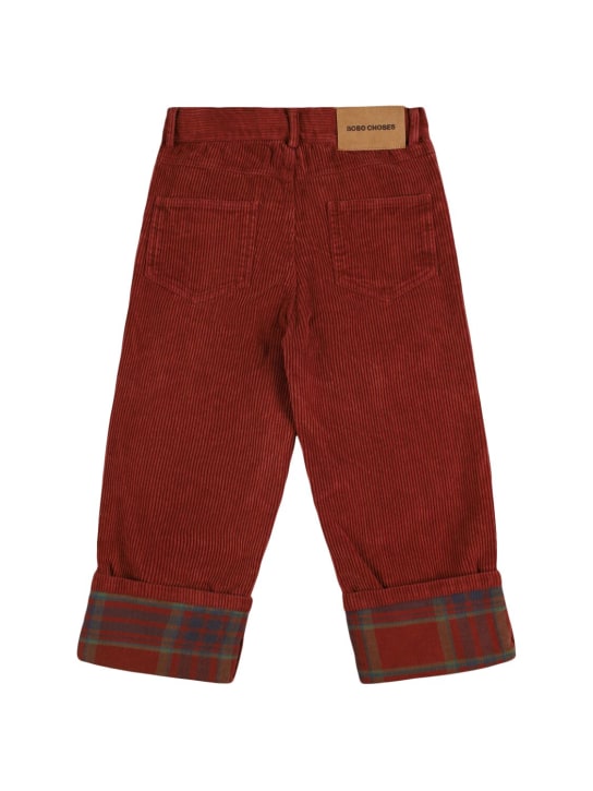 Bobo Choses: Cotton corduroy pants - Brown - kids-boys_1 | Luisa Via Roma