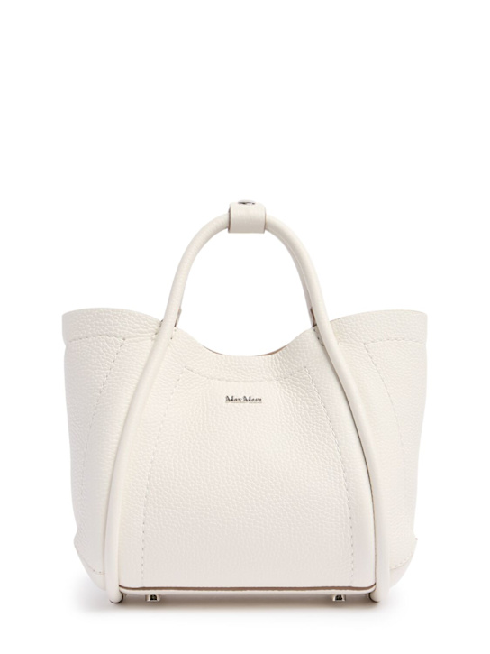 Max Mara: Mini Marin drummed leather bag - women_0 | Luisa Via Roma