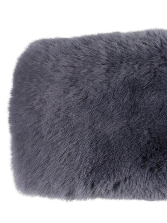 Yves Salomon Enfant: Fur scarf - Blue - kids-girls_1 | Luisa Via Roma