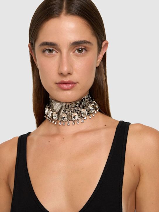 Rabanne: 水晶吊坠Pixel choker - women_1 | Luisa Via Roma