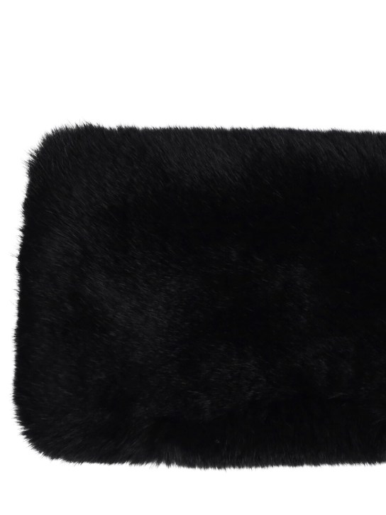 Yves Salomon Enfant: Fur scarf - Black - kids-girls_1 | Luisa Via Roma