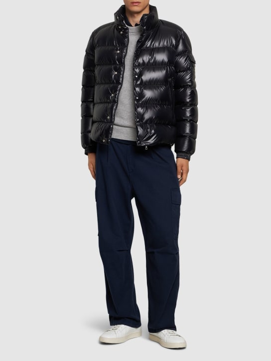 Moncler: Lule short tech down jacket - men_1 | Luisa Via Roma
