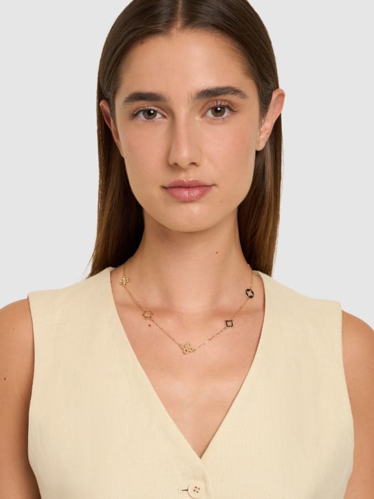 Tory Burch: Kira clover necklace - Gold - women_1 | Luisa Via Roma