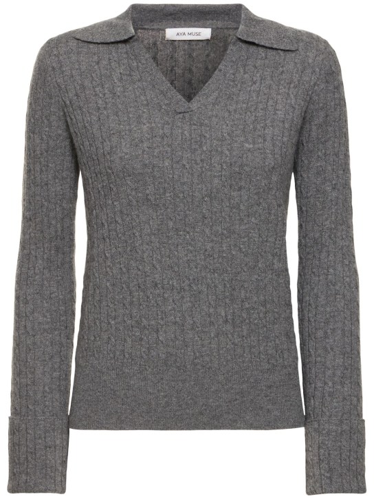 Aya Muse: Gaia knitted cashmere sweater - women_0 | Luisa Via Roma
