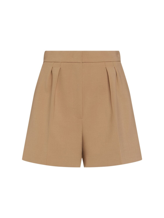 Max Mara: Zic ウールブレンドショートパンツ - women_0 | Luisa Via Roma