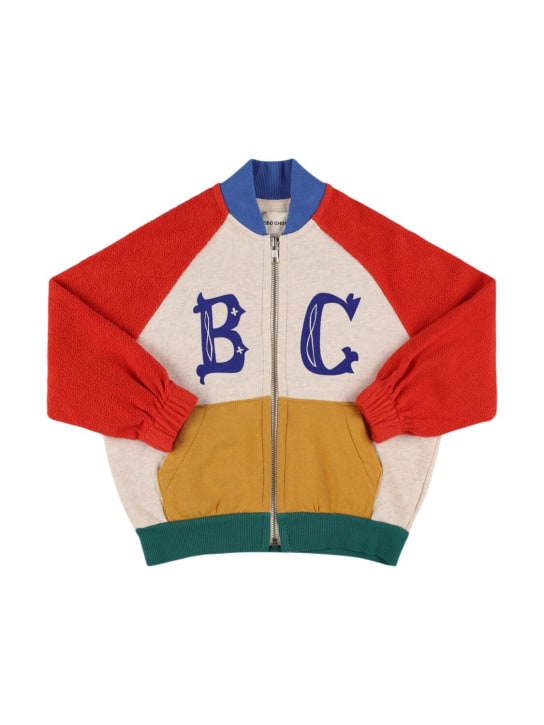 Bobo Choses: コットンジップスウェットシャツ - kids-boys_0 | Luisa Via Roma