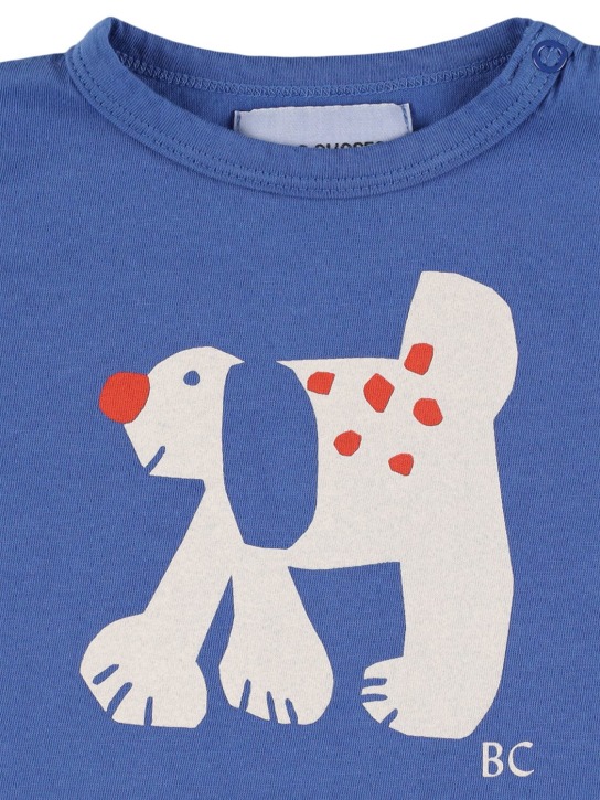 Bobo Choses: Camiseta de algodón orgánico estampada - Azul - kids-boys_1 | Luisa Via Roma