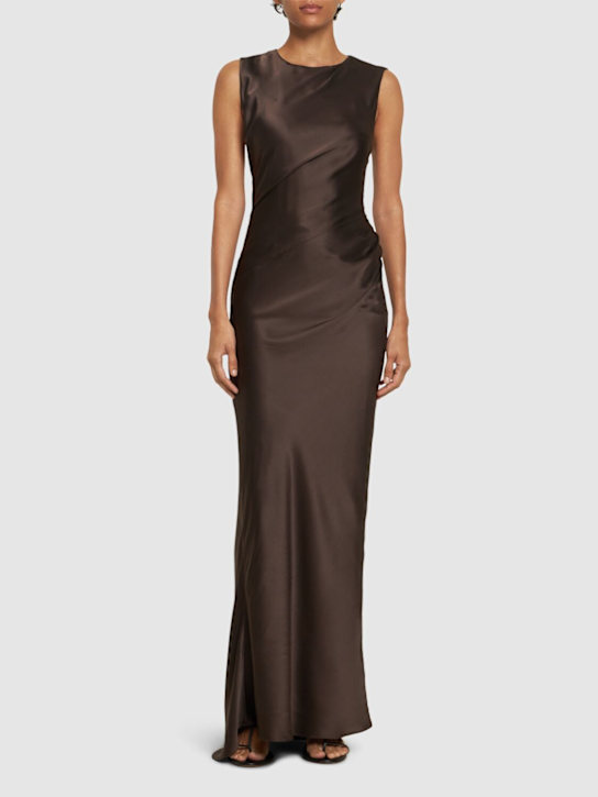 TOVE: Anwen silk blend long dress - women_1 | Luisa Via Roma