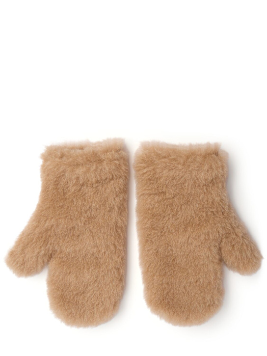 Max Mara: Ombrato4 alpaca blend gloves - women_0 | Luisa Via Roma