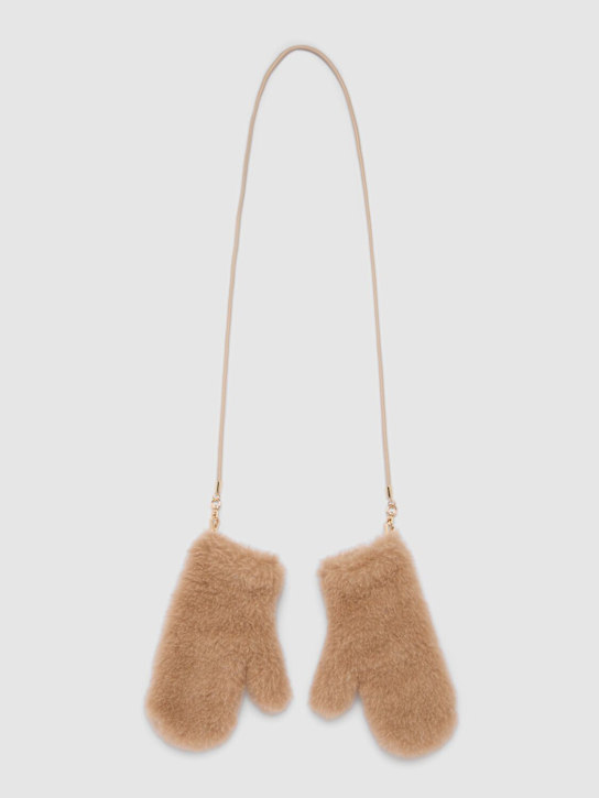 Max Mara: Ombrato4 alpaca blend gloves - women_1 | Luisa Via Roma