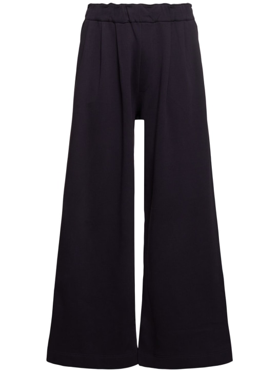 Dries Van Noten: Hama double pleat wide leg sweatpants - men_0 | Luisa Via Roma