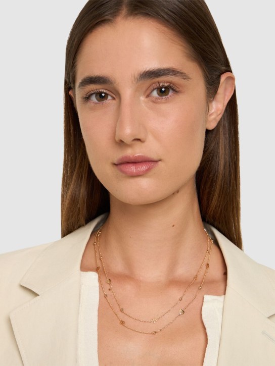 Tory Burch: Kira double layered necklace - Tory Gold - women_1 | Luisa Via Roma