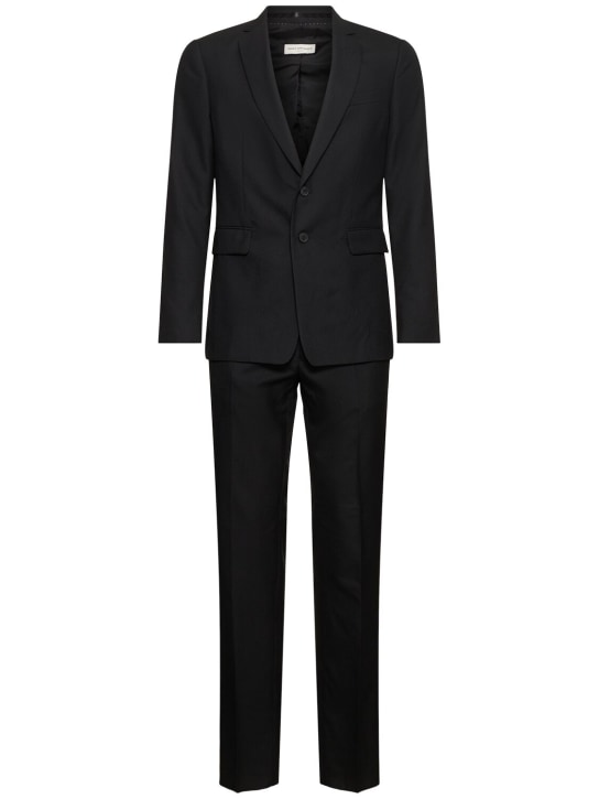 Dries Van Noten: Kayne single breast suit - Black - men_0 | Luisa Via Roma