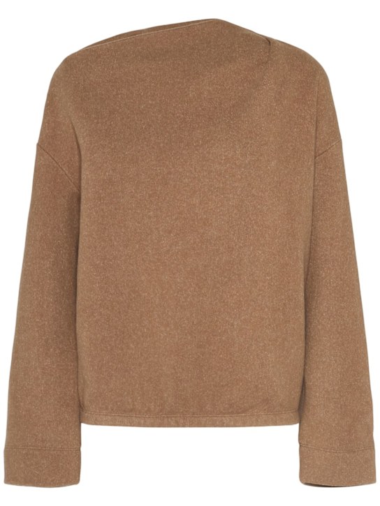 Max Mara: Oxa cashmere & wool sweatshirt - women_0 | Luisa Via Roma