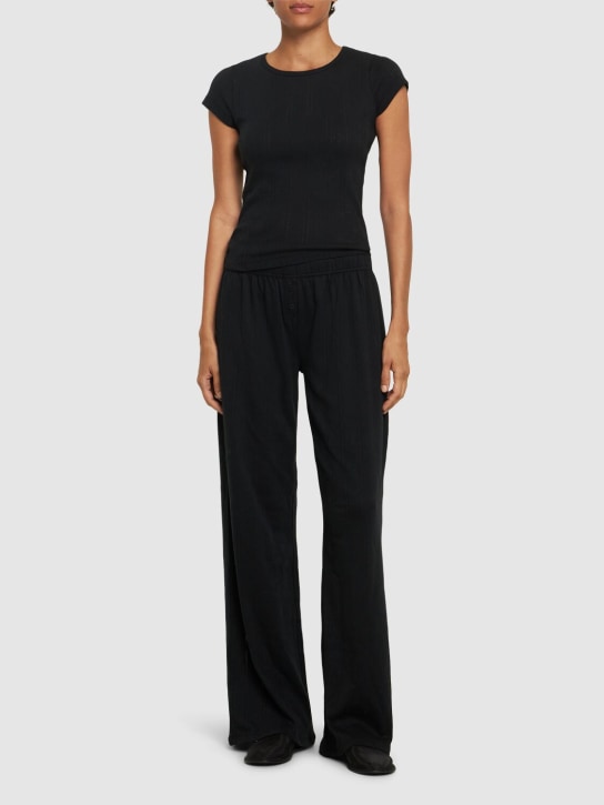 Cou Cou: Pantalones anchos de algodón - women_1 | Luisa Via Roma