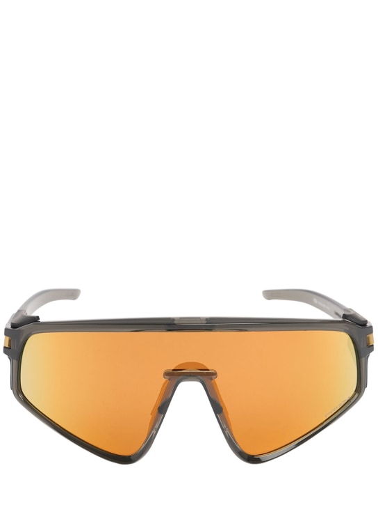 Oakley: Latch TM Panel Mask sunglasses - Gold/Black - women_0 | Luisa Via Roma