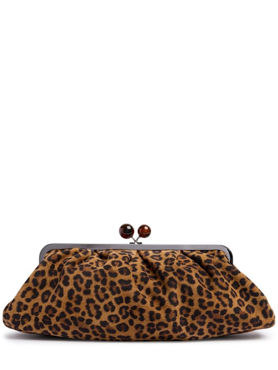 Weekend Max Mara: Pochette en daim Moscova - Leopardo - women_0 | Luisa Via Roma