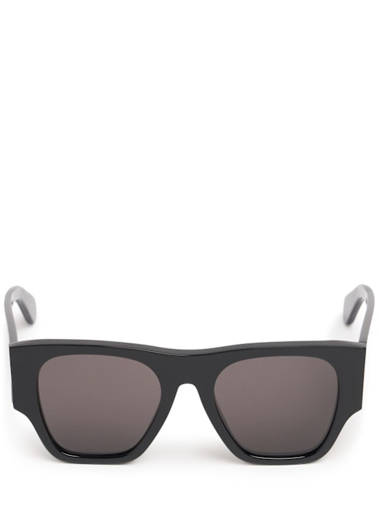 Chloé: Oversized squared bio-acetate sunglasses - Black/Grey - women_0 | Luisa Via Roma