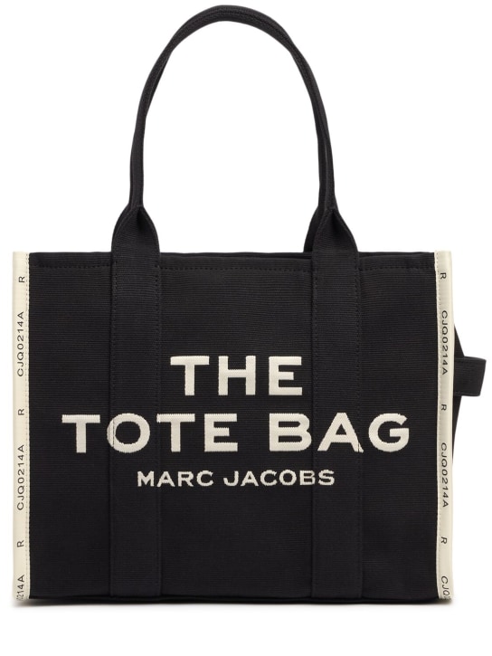 Marc Jacobs: Sac en toile The Large Tote - Noir - women_0 | Luisa Via Roma