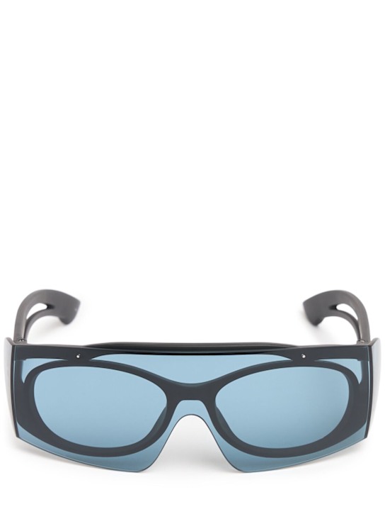 McQueen: AM0489S injected sunglasses - Black - men_0 | Luisa Via Roma